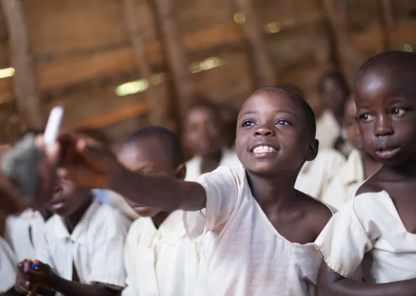 As part of the UNICEF/OCHA led Rapid response to Movements of Population (RRMP) response to displacement in Mulamba, South Kivu, partner AVSI Foundation organized a 4-day training for teachers in local schools. As part of the intervention, Chiboba Primary School (pictured), where 95 of the 370 students were from displaced families, also received $1,140 as the first part of two vouchers provided for improving the school structure. RRMP partner International rescue Committee (IRC) constructed two blocks of la