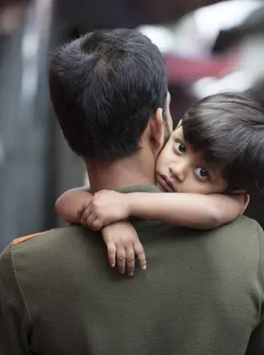 Father & child in Bangladesh